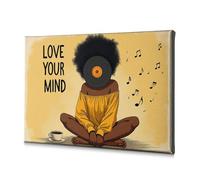 Decorazione pasquale cristiana Mindfulness and Music: A Peaceful Journey tela decorativa immagine decorativa da parete per bagno decorazione da parete (30 x 40 cm)