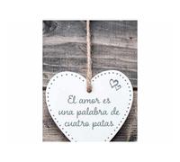 Decorazione pensile Magnet & Steel El amor es una palabra de cuatro patas Cuo