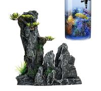 Decorazione per acquari: pietre realistiche per acquari, paesaggio artificiale di grotte di montagna | Set di scultura decorativa per acquario, mondo acquatico, nascondiglio p