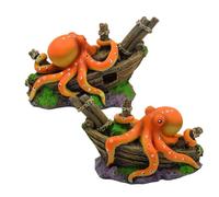 Decorazione Per Acquario Con Polpo Artificiale, Ornamento Per Serbatoio In | L'incantevole ornamento in miniatura del polipo dei cartoni animati aggiunge un vivace fascino acquatico alla decorazione per