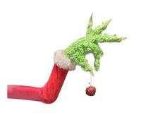 Decorazione Per Albero Di Natale A Forma Di Grinch Con Testa Braccia E Gambe Imbottite E Da Fissare Adatto Come Ghirlanda, Puntale E Come Regalo Puntale Albero Natale Grinch Peluche Grinch GadgetA5