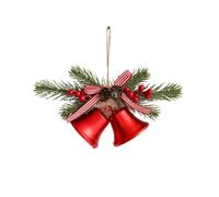 Decorazione per Albero di Natale Campane Di Natale Decorazione Albero Ornamenti Campanelle In Metallo For Il Capodanno Invernale Decorazione Natalizia(Rot)