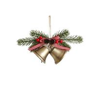 Decorazione per Albero di Natale Campane Di Natale Decorazione Albero Ornamenti Campanelle In Metallo For Il Capodanno Invernale Decorazione Natalizia(Yellow)