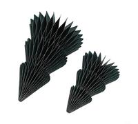 Decorazione per albero di Natale, confezione da 2 pezzi, 20 cm e 30 cm, decorazione per tavolo o armadietto, colore bianco, rosso, verde, festivo, per la casa, per l'inverno (verde)