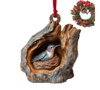 Decorazione per albero di Natale, decorazione natalizia con animali della foresta, in acrilico, 2D, per la fattoria, le vacanze, la decorazione stagionale, gli amanti delle feste, il giardino
