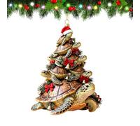Decorazione per albero di Natale in acrilico 2D, ciondolo festivo