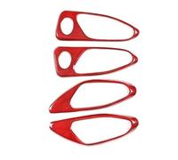 Decorazione Per Alfa Per Romeo Per Giulia 2017 2018 2019 2020 Car Interior Maniglia Porta Telaio Copertura Trim Accessori Auto Reale In Fibra Carbonio(Style 2)