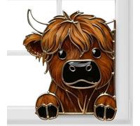 Decorazione per angoli in camera da letto, design facile da installare, con mucca che guarda la finestra, per soggiorno, armadio, specchio, camino, parete, testiera, comò