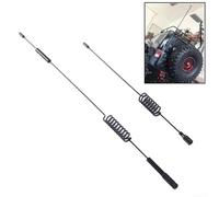 Decorazione per antenna in metallo progettata per veicoli RC compatibile con TRX4 per Defender e accessori per auto con telecomando modello 110 (corta)