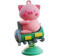 Decorazione per auto a dondolo per animali domestici, ornamento creativo da scrivania, accessorio per veicoli a forma di animale per la maggior parte delle auto, interno in PVC di lunga durata (A)