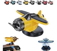 Decorazione per auto a forma di aeroplano ad energia solare, decorazione per cruscotto auto attivata dalla luce, accessori per interni auto, console centrale attivata dal movimento, piccolo aeroplano