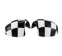 Decorazione per auto Compatibile Con Mini Per Cooper R50 R52 R53 RHD Copertura Specchietto Retrovisore Decorazione Conchiglia Ricambi Auto Nero-Bianco