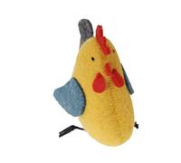 Decorazione per bambini - Piccolo animale in feltro - fatto a mano (gallo giallo)