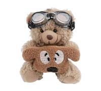 Decorazione Per Bambola Di Orso Di Peluche Per Auto - Ornamento Per Auto Simpatico Cartone Animato 12x8 Cm, Accento Morbido Sulla Maniglia Del Tergicristallo | Accessorio Per Lo Styling Interno Per Be