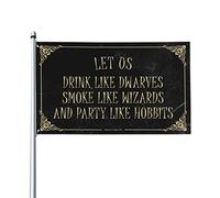 Decorazione per bar e cortile, ci permette di bere come nani fumano come maghi e feste come Hobbit, decorazione per il cortile o la casa, accessori per bar (30 x 45 cm)