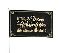 Decorazione per bar sportiva, con scritta "Let the Adventure Begin", fantastica decorazione per camera da letto, porta (30 x 45 cm)