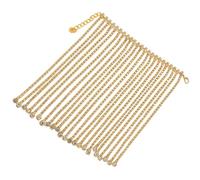 Decorazione per bottiglia di vino con strass, ciondoli regolabili, 11 x 14 cm, accessorio per bottiglie scintillanti, frange per copertura per bicchieri di vino, misura universale, per matrimoni