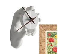 Decorazione Per Camera Da Letto, Soggiorno, Cucina, Caffè, E Progetto Fai Da Te | Orologio Da Parete Analogico - Movimento Silenzioso In Resina, Orologi Da Parete -movimento Silenzioso Mano Oro