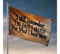 Decorazione per camera dei ragazzi Adolescente I Still Remember The Days I Prayed For What I Have Now. Bandiera autunnale da giardino accessori per patio (152 x 244 cm)