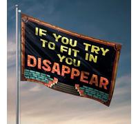 Decorazione per camera universitaria per ragazzi, abbraccia la tua bandiera unica per camera da letto ragazze bandiera da giardino accessori (120 x 180 cm)