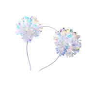 Decorazione per capelli con paillettes, per feste di nozze, fascia regolabile ed elegante, per feste e occasioni speciali