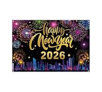 Decorazione per Capodanno, grande poster in tessuto, decorazione per Capodanno 2026, per interni ed esterni, casa, giardino, scuola, ufficio, fattoria