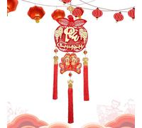 Decorazione per Capodanno vietnamita - Anno del serpente |. Ciondolo per Capodanno cinese, decorazione per il festival di primavera del capodanno lunare, ornamento tradizionale da appendere rosso per