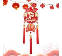 Decorazione per Capodanno vietnamita - Anno del serpente |. Ciondolo per Capodanno cinese, decorazione per il festival di primavera del capodanno lunare, ornamento tradizionale da appendere rosso per