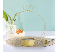 Decorazione per cesto di fiori, regalo ideale, supporto in ferro per camino