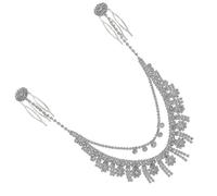 Decorazione per Chioma Frange in Lega Argento, Stile Vintage | Accessori per Sposa e Cerimonia, Design Chic e Grazioso, Adatto a Diversi Abiti e Acconciature