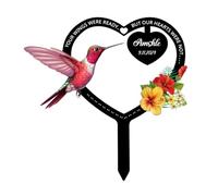 Decorazione per condoglianze all'aperto Le tue ali erano pronte ma i nostri cuori non erano personalizzati colorati cimitero commemorativo pali in metallo personalizzati cardinali decorazioni