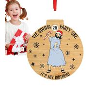 Decorazione per conto alla rovescia per Natale - Calendario per conto alla rovescia per Natale | Decorazione da appendere in legno per albero di Natale | Cartello rustico di buon Natale Vassoio