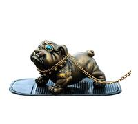 Decorazione per cruscotto auto, bulldog, antiscivolo, non sbiadisce, per cruscotto di cani, per uffici, negozi di casa, decorazione interna dell'auto