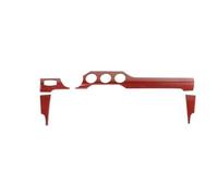 Decorazione Per Cruscotto Console Centrale Per Mustang 2015-2022 Decalcomania Accessori Interni Per Auto Decorazione Per Console Centrale Copertura Bocchetta Condizionata Dell'auto( Red Carbon Fiber)