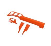 Decorazione Per Cruscotto Console Centrale Per Mustang 2015-2022 Decalcomania Accessori Interni Per Auto Decorazione Per Console Centrale Strisce Decorative Auto Aria Condizionata( Orange)
