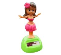 Decorazione per cruscotto, statuette a energia solare a forma di ragazza hawaiana, per interni 'auto, decorazione da tavolo per finestra, scrivania, casa, ufficio