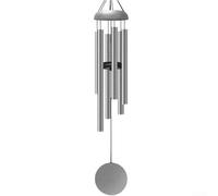Decorazione per esterni 32 pollici campanelli a vento, goditi toni incantevoli mentre ti rilassi nel tuo giardino (argento)