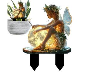 Decorazione per esterni, in acrilico 2D impermeabile, decorazione per prato esterno, per cortile, prato, sentieri, aiuole, vasi e