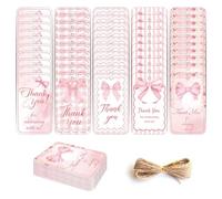 Decorazione per feste con fiocco, 50 etichette di ringraziamento con spago, con scritta "Thank You for Coming", per fai da te, graziose etichette per bomboniere, eleganti etichette regalo per feste