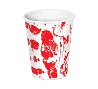 Decorazione per feste di Halloween Beistle Bicchieri con impronte di mani insanguinate da 9 once - Confezione da 12