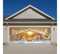 Decorazione per feste di Natale 11. Mettete questo Natale una dichiarazione festiva con il nostro striscione per garage, perfetto per festeggiare il periodo natalizio