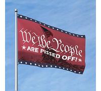 Decorazione per garage da uomo con scritta in lingua inglese "We The People Are Pissed Off", divertente bandiera da giardino, decorazione per uomo (30 x 45 cm)