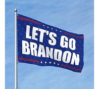 Decorazione per garage da uomo, con scritta "Let's Go Brandon", divertente bandiera da giardino, decorazione per uomo (60 x 90 cm)