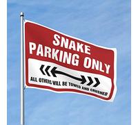 Decorazione per garage per uomini, serpente solo parcheggio, bandiera, decorazione per cortile, bar Tiki per patio esterno (dimensioni: 152 x 244 cm)