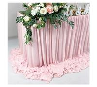 Decorazione per gonna da tavolo, Gonna da tavolo in chiffon extra lunga 6 piedi e 9, tovaglia trasparente for baby shower, compleanni, decorazioni for torte multicolore(Green,6ftx145cm drop)