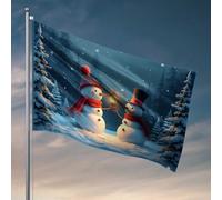 Decorazione per grotta con pupazzi di neve nel paese delle meraviglie invernale con lanterna bandiera bandiera per stanza ragazzi Mancave accessori da uomo (30 x 45 cm)