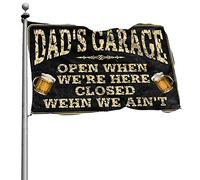 Decorazione per grotta con uomo e scritta "Dad's Garage", per la camera da letto dei ragazzi, decorazione per la casa e la casa, 120 x