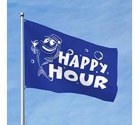 Decorazione per grotta con uomo Happy Hour Pesce Bandiera Reale Ragazzi Camera da Letto Decorazione per la Casa Uomini (30 x 45