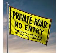 Decorazione per grotta con uomo per strada privata: senza ingresso. Bandiere per adolescenti bar uomo decorazione grotta (30 x 45 cm)
