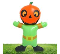 Decorazione per Halloween - PVC spaventoso vacanza Blow Up Pumpkin Man | Decorazioni di Halloween per esterni e interni, terrazza, soggiorno, giardino